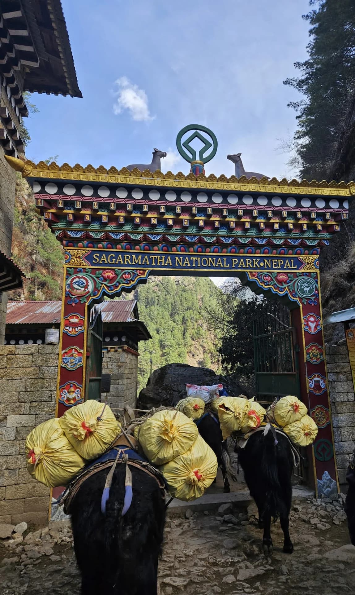 Entering Sagarmatha National Park